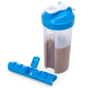 Coqueteleira 750ml com Porta Comprimido AZUL 7952d2 1543440527