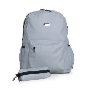 Mochila de Nylon com Estojo CINZA 8301 1536080462