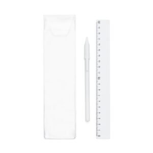 Kit Caneta e Regua BRANCO 5013d1 1488542974