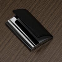 Porta Cartao de Couro PRETO 3925d1 1480503061