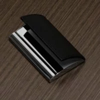 Porta Cartao de Couro PRETO 3925d1 1480503061