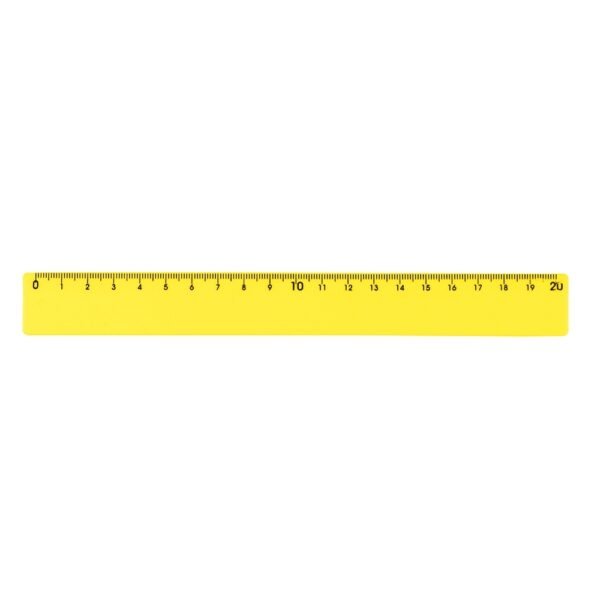 Regua Plastica 20cm AMARELO 6511 1504281234