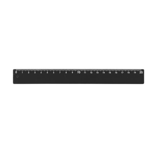 Regua Plastica 20cm PRETO 6513 1504281239