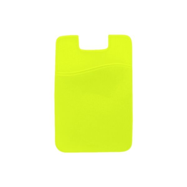 Adesivo Porta Cartao Emborrachado para Celular AMARELO 9676 1557155444