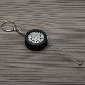 Chaveiro Trena 1 Metro Brilhante PRATA 4325d1 1480708346