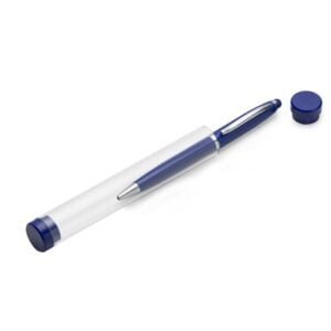 Caneta Metal com Tubo AZUL d