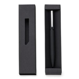 Caneta de metal preto fosco com BOX