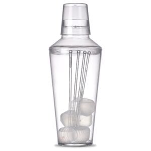 Coqueteleira Acrilica com Gelo Ecologico e Misturadores