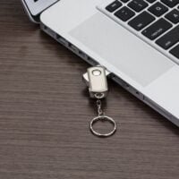 Mini Pen Drive GB Giratorio PRATA d