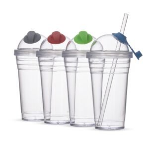 Copo Plastico ml com Canudo d