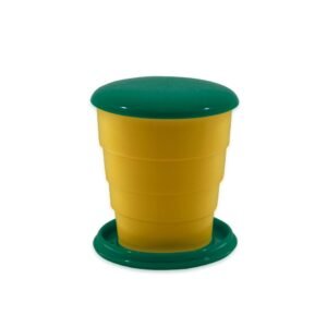 Copo Retratil ml VERDE E AMARELO